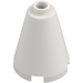 LEGO White Cone 2 x 2 x 2 (Open Stud) (3942 / 14918)