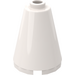 LEGO White Cone 2 x 2 x 2 (Safety Stud)