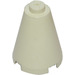 LEGO White Cone 2 x 2 x 2 (Solid Stud)