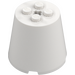 LEGO White Cone 4 x 4 x 3 Dome  (3569)