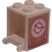 LEGO Wit Container 2 x 2 x 2 met Clock en Shelf Sticker met verzonken noppen (4345)