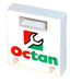 LEGO White Container Box 2 x 2 x 2 Door with Slot with Octan (4346)