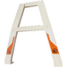 LEGO White Crane Support - Double with Orange Details and Black Arrows in Black Circles Sticker (Studs on Cross-Brace) (2635)