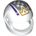 LEGO White Crash Helmet with Crown (2446 / 79212)