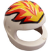 LEGO Blanc Crash Casque avec Flames (83130 / 83133)