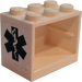 LEGO Weiß Schrank 2 x 3 x 2 mit EMT Star of Life Aufkleber mit festen Bolzen (4532)