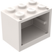 LEGO Weiß Schrank 2 x 3 x 2 mit festen Noppen (4532)