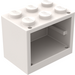 LEGO White Cupboard 2 x 3 x 2 with Solid Studs (4532)
