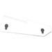 LEGO White Curved Panel 22 Left with Black and Silver Latches Sticker (11947)