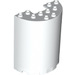 LEGO White Cylinder 3 x 6 x 6 Half (35347 / 87926)