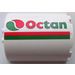 LEGO White Cylinder 3 x 6 x 6 Half with Red and Green Stripe and Octan Logo (Right) Sticker (87926)