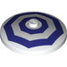 LEGO White Dish 4 x 4 with Dark Purple Octagons (Solid Stud) (3960 / 94656)