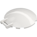 LEGO Blanc Dish 6 x 6 avec Poignée (18675 / 35173)