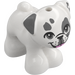 LEGO White Dog - Pug with Gray Ears and Spots