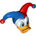 LEGO White Donald Duck Head with Jester Hat (1825)