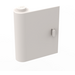 LEGO White Door 1 x 3 x 3 Left with Solid Hinge (3191 / 3193)