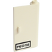 LEGO White Door 1 x 3 x 4 Right with &#039;PN60198&#039; Sticker with Hollow Hinge (58380)