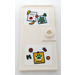 LEGO White Door 1 x 3 x 5 with Think Silly Sticker (2657)