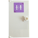 LEGO White Door 1 x 4 x 6 with Stud Handle with Unisex Restroom Sticker (35290)