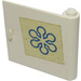 LEGO White Door 1 x 5 x 4 Right with Interfrigo Snowflake Logo Sticker with Thick Handle (3194)