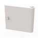 LEGO White Door 1 x 5 x 4 Right with Thick Handle (3194)