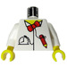 LEGO Hvit Dr. Cyber Overkropp (973)