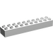 LEGO White Duplo Brick 2 x 10 (2291)