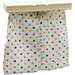 LEGO White Duplo Curtain rail, white cloth curtains with red, blue and yellow dots