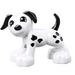 LEGO Weiß Duplo Hund mit Schwarz spots (58057 / 89697)