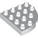 LEGO blanc Duplo assiette 4 x 4 avec Rond Coin (98218)
