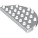 LEGO blanc Duplo assiette 8 x 4 Semicircle (29304)