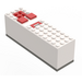 LEGO Wit Electric 9V Battery Doos 4 x 14 x 4 met Dark Grijs Basis (2847 / 74650)
