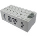 LEGO Wit Electric 9V Battery Doos 4 x 8 x 2.333 Cover met &quot;9V&quot; (4760)
