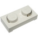 LEGO White Electric Plate 1 x 2 with Contacts (4755)