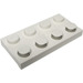 LEGO hvid Electric Plade 2 x 4 med Contacts (4757 / 73534)