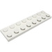 LEGO Vit Electric Platta 2 x 8 med Contacts (4758)