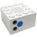 LEGO Weiß Electric Zug 4.5V Microphone 4 x 4 x 2 mit vertikalem Stecker