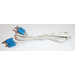 LEGO White Electric Wire 4.5v, 96 Length, with Blue 2-Prong Connectors