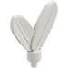 LEGO White Feathers Plume with Small Pin (28958 / 30126)