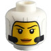 LEGO White Female Astronaut Head (Safety Stud) (3274)