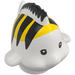 LEGO White Fish with Black and Yellow (104054)