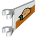 LEGO White Flag 2 x 2 Angled with Vita Rush logo without Flared Edge (44676 / 73912)