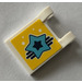LEGO White Flag 2 x 2 with Blue star on yellow background Sticker without Flared Edge (2335)