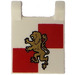 LEGO White Flag 2 x 2 with Castle Lion without Flared Edge (2335 / 91020)