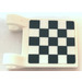 LEGO blanc Drapeau 2 x 2 avec Checkered Drapeau Autocollant sans bord évasé (2335)