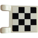 LEGO White Flag 2 x 2 with Checkered on Both Sides Sticker without Flared Edge (2335)