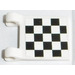 LEGO White Flag 2 x 2 with Chequered Flag Sticker without Flared Edge (2335)