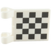 LEGO Weiß Flagge 2 x 2 mit Chequered ohne ausgestellten Rand (67116 / 100961)