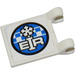 LEGO White Flag 2 x 2 with EIR and Checkered Banner Sticker without Flared Edge (2335)