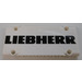 LEGO White Flat Panel 5 x 11 with &#039;LIEBHERR&#039; Sticker (64782)